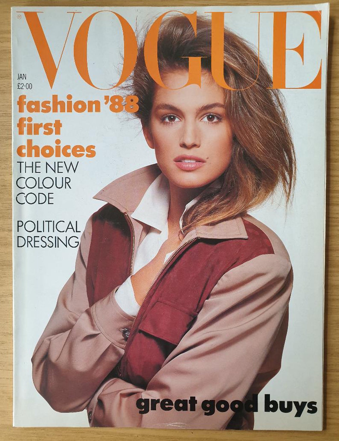 Vogue UK January 1988 Original British Vintage Fashion | Etsy