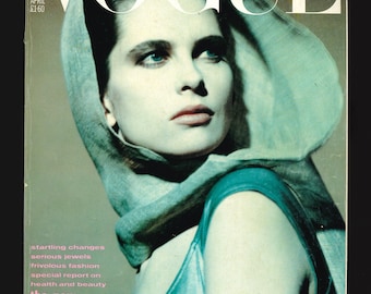 Vogue Reino Unido Abril 1984 Original Vintage Fashion Magazine Elisabetta Ramella 40th