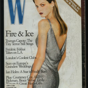 W Fashion Magazine Dec 1997  Original Vintage  for Men & Women inside Truman Capote