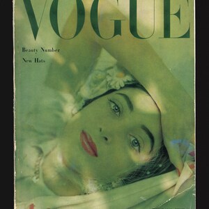 Magazine de mode vintage original Vogue UK août 1948