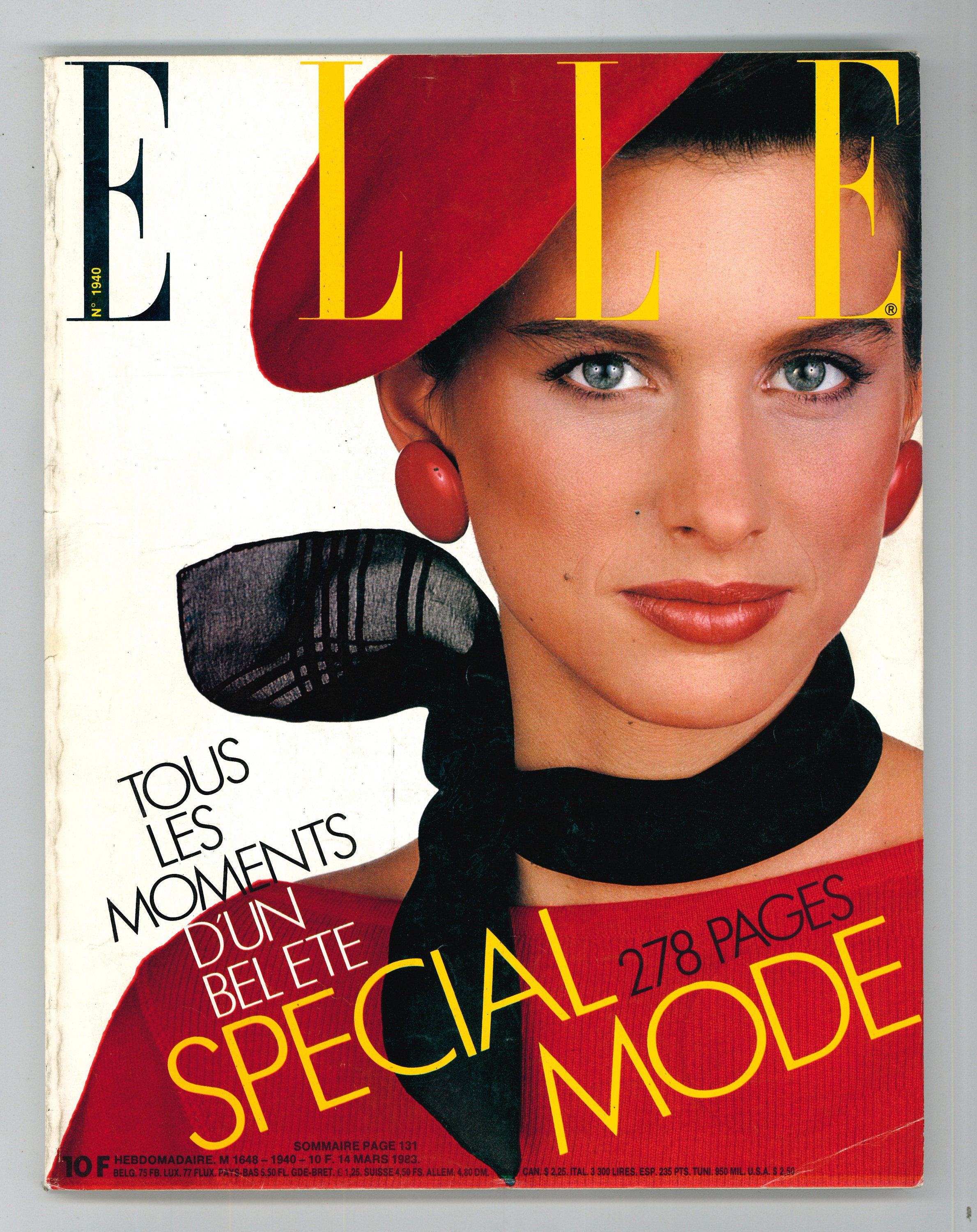 ELLE 1983年3月号 Elle März 14 1983 Französische Ausgabe Vintage Magazine - Etsy.de