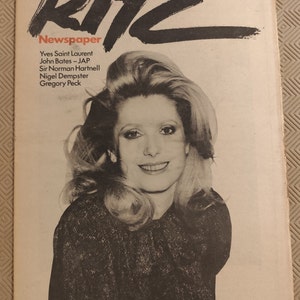 Ritz No 3 1977 David Bailey and David Litchfield Fashion Entertainment Art Catherine Deneuve  Swanky Modes