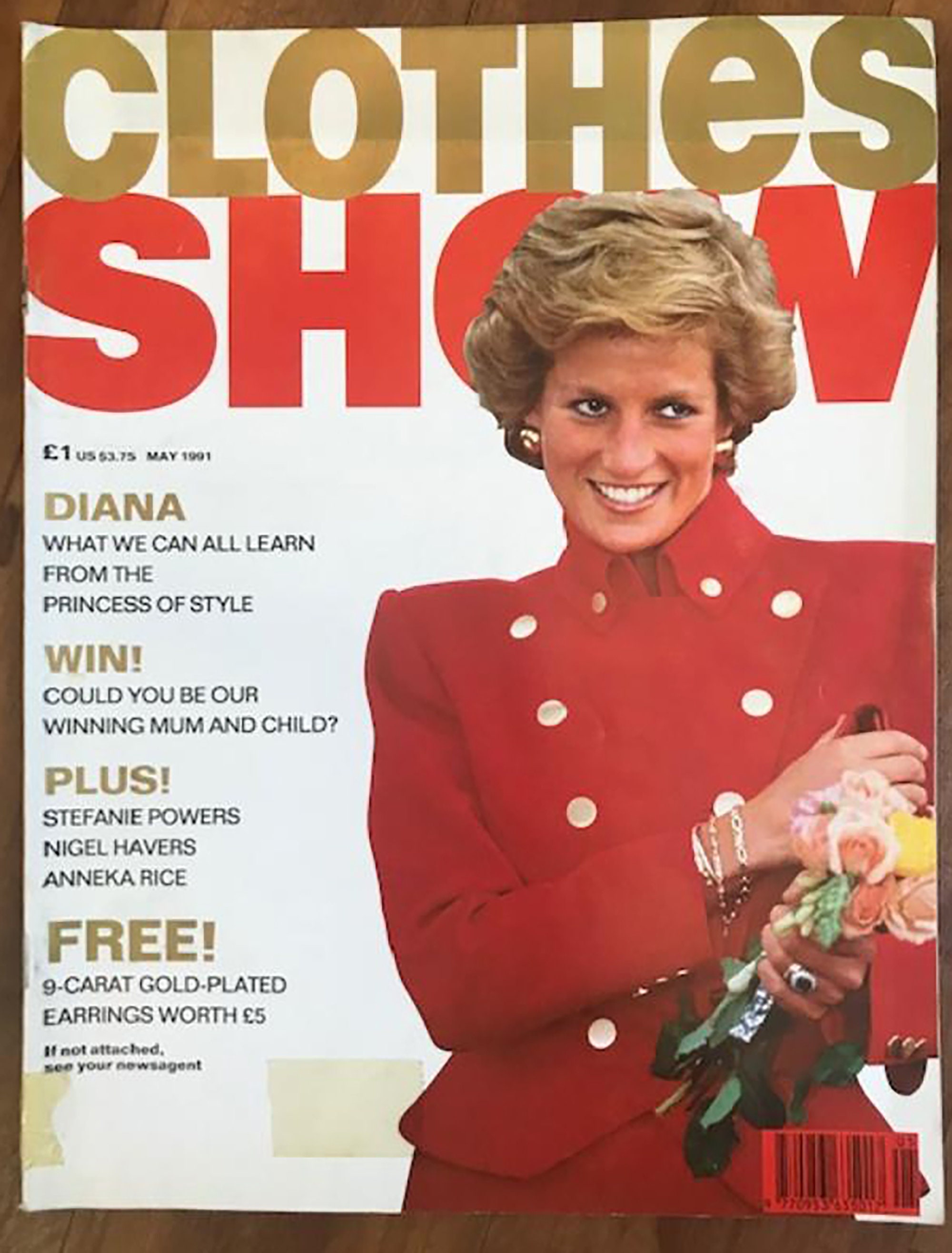 Clothes Show A BBC Magazine May 1991  Princess Diana cover