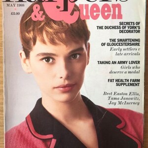 Harpers & Queen UK May  1988 Original Vintage Fashion Magazine Gift Birthday Present