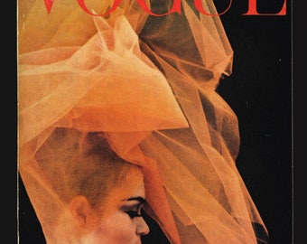 Vogue UK dicembre 1962 Numero natalizio originale della rivista di moda vintage