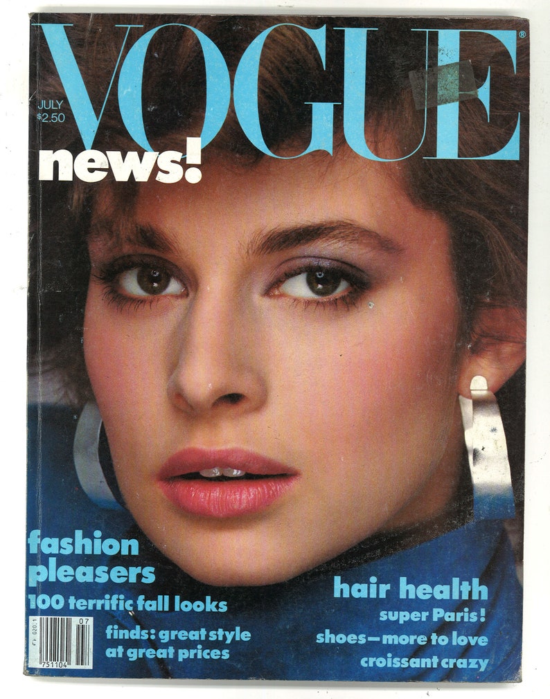 Vogue US July 1982 American Original Vintage Magazine Birthday | Etsy