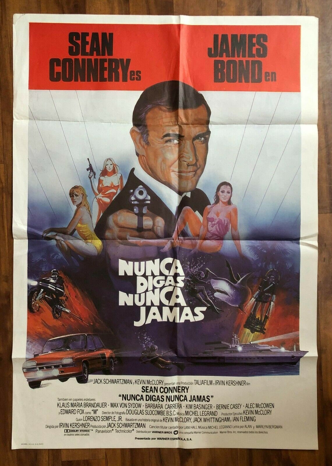 James Bond 007 Never Say Never Again, 1983 Spanish Movie Poster