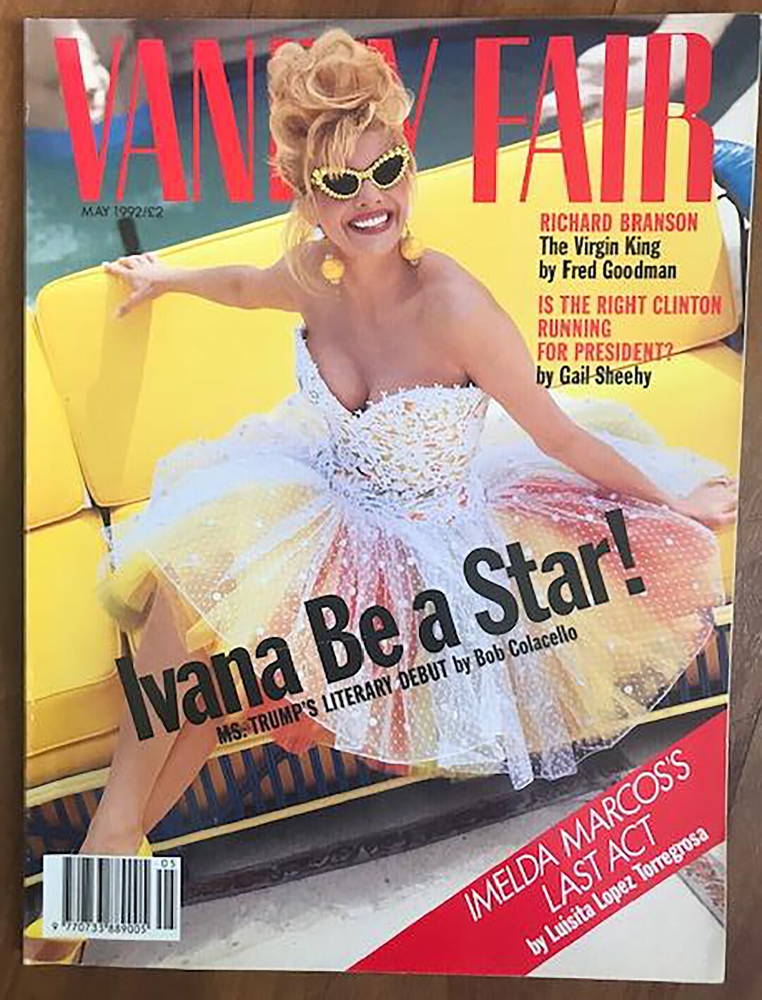 Vanity Fair May 1992 Vintage Fashion Magazine Ivana Trump Etsy