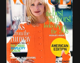 Vogue US April 1999 American Original Vintage Magazine Kate