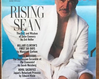 Vanity Fair June 1993 Original Vintage Fashion Magazine Sean Connery cover