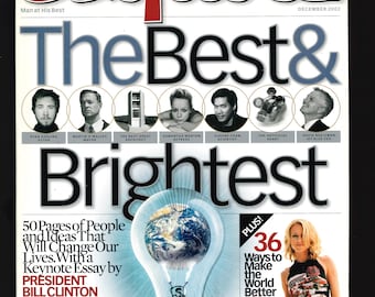 Portada de la revista Esquire EE. UU. de diciembre de 2002: los mejores y más brillantes