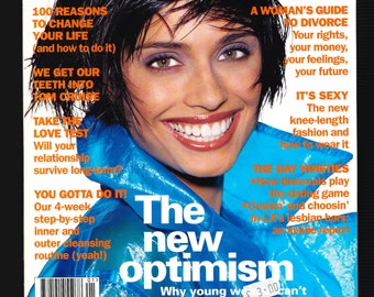 Cosmopolitan Reino Unido enero de 1995 Revista de moda vintage original británica