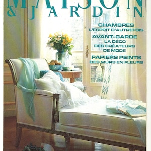 Maison & Jardin n.º 344 Junio 1988 Ideas de decoración de interiores para casas y jardines franceses Revista Regalo Regalo de cumpleaños