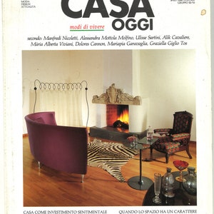 Casa Oggi no 212 April 1992 Foreign Italy Italian Original Vintage Rare House Today Decor Magazine Gift Birthday Present