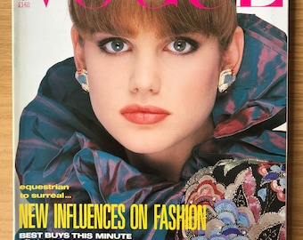 Vogue UK Nov 1985 British Original Vintage Fashion Magazine