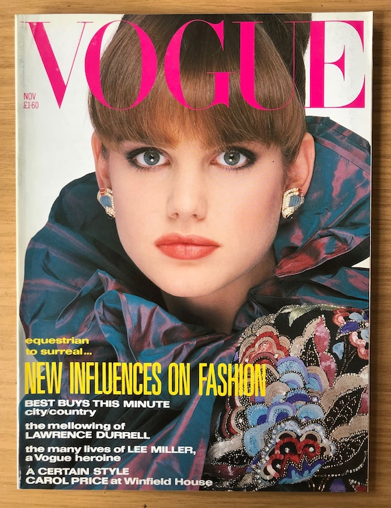 Vogue UK Nov 1985 British Original Vintage Fashion Magazine Gift