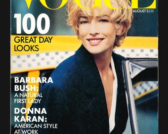 Vogue US Aug 1989  Original Vintage Fashion Magazine