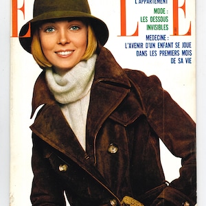 Elle Jan 19 1970 Französische Ausgabe Vintage Magazine