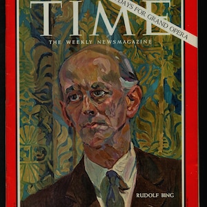 Time Magazine Sept 23 1966 Austrian Opera Singer Sir Rudolf Bing