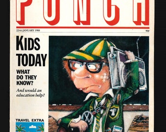 Punch 1988 Bundle of 42 copies Vintage Original Satire Magazine