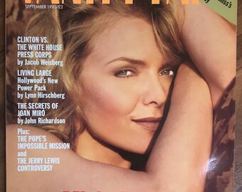 Vanity Fair Sept 1993  Vintage Fashion Magazine Michelle Pfeiffer cover