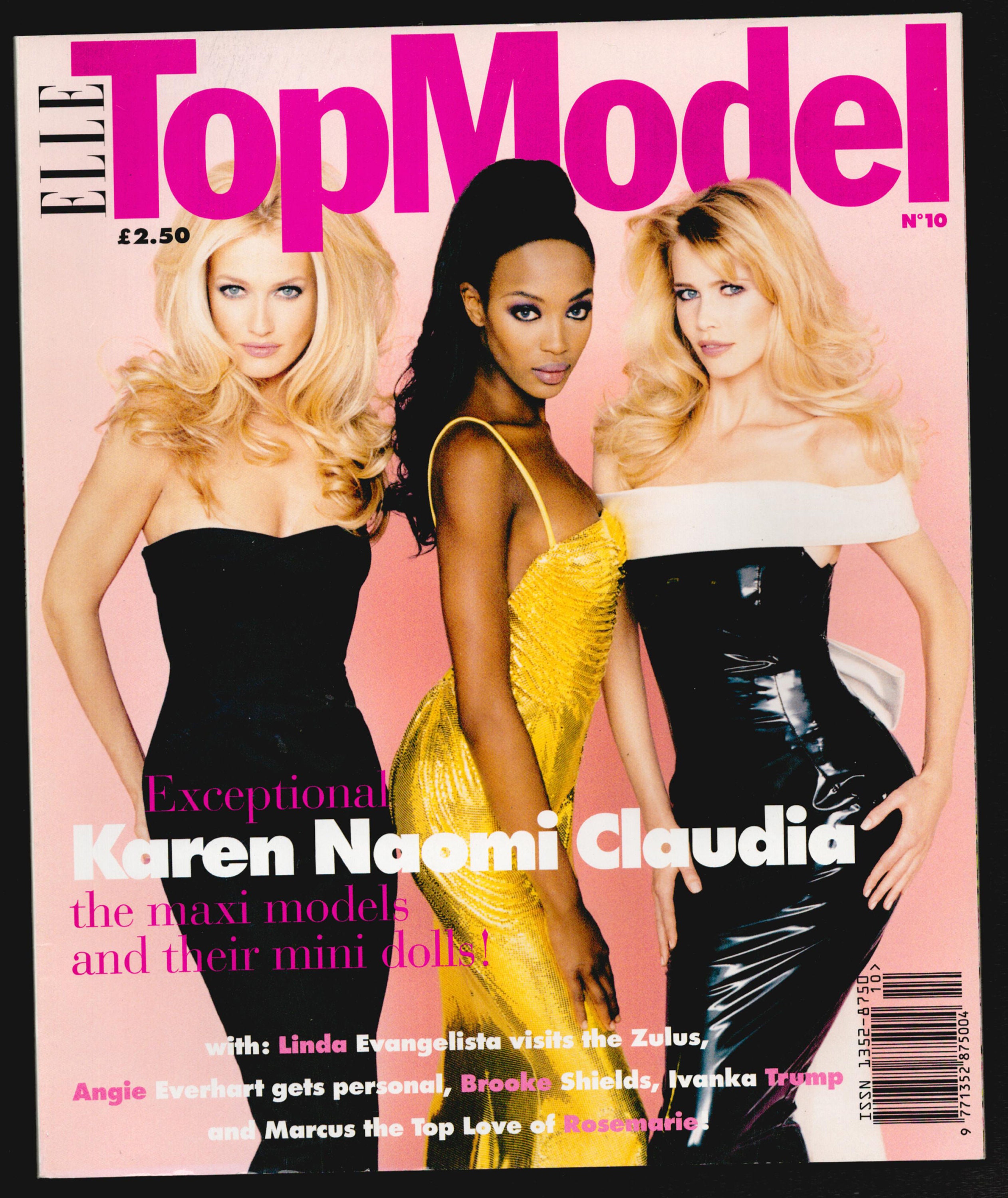 Elle Top Model No 10 Original Vintage Fashion Magazine Karen
