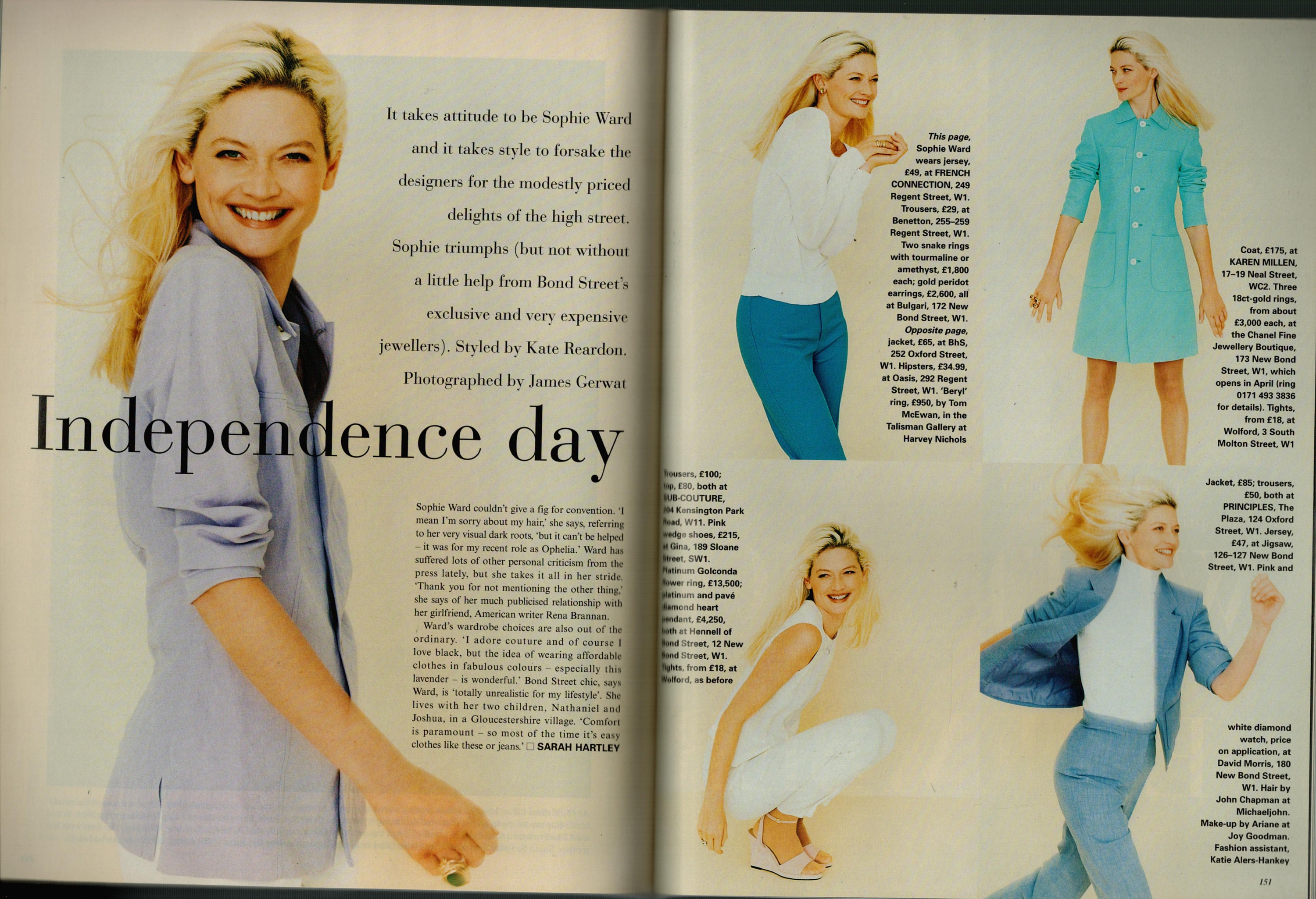 Tatler March 1997 British Original Vintage Fashion Magazine Jemima Khan ...