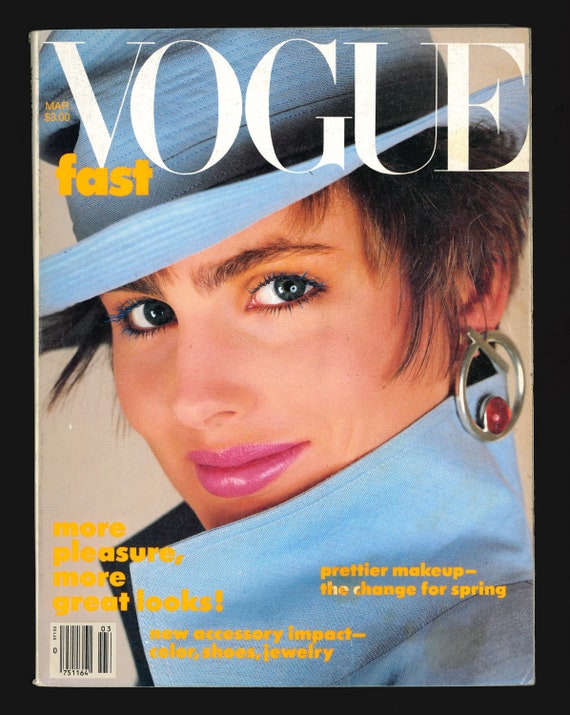 Vogue US March 1985 Original Vintage Fashion Magazine - Etsy Vogue US March 1985 Original Vintage Fashion Magazine - Etsy