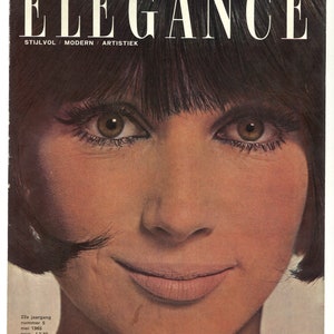 Elegance no 5 May 1965 Dutch Foreign Original Rare Vintage Style Fashion Magazine Gift Present Birthday