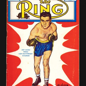 アメリカボクシング雑誌The RING 1952年6月号 1950s 3 Copies of the Ring 1952 / 1953 / 1954 Size 20 X 28.5 Cm