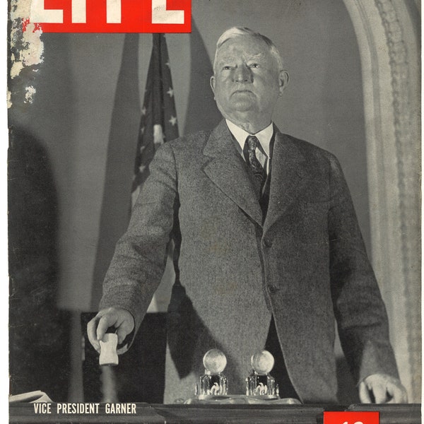 Life US vol 4 no 18 May 2 1938 American Original Vintage Weekly Magazine Gift Birthday John Nance Garner Texas