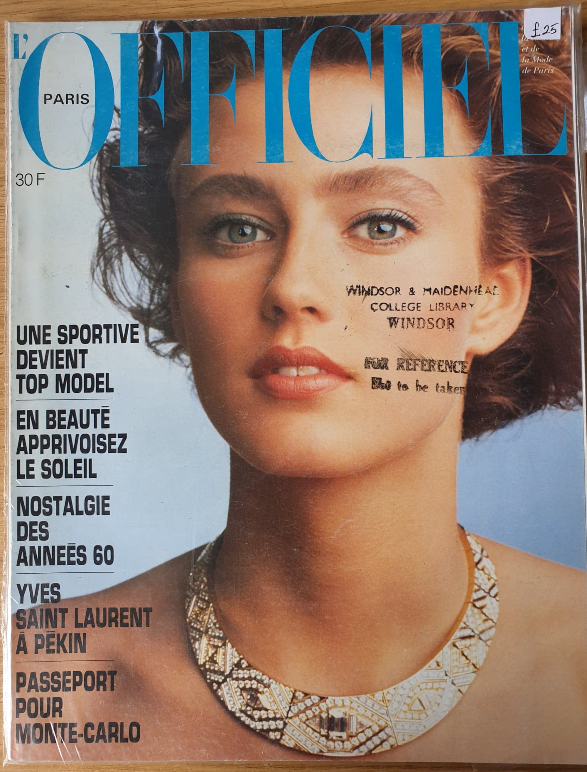 L'officiel No 713 June 1985 Paris French Original Vintage