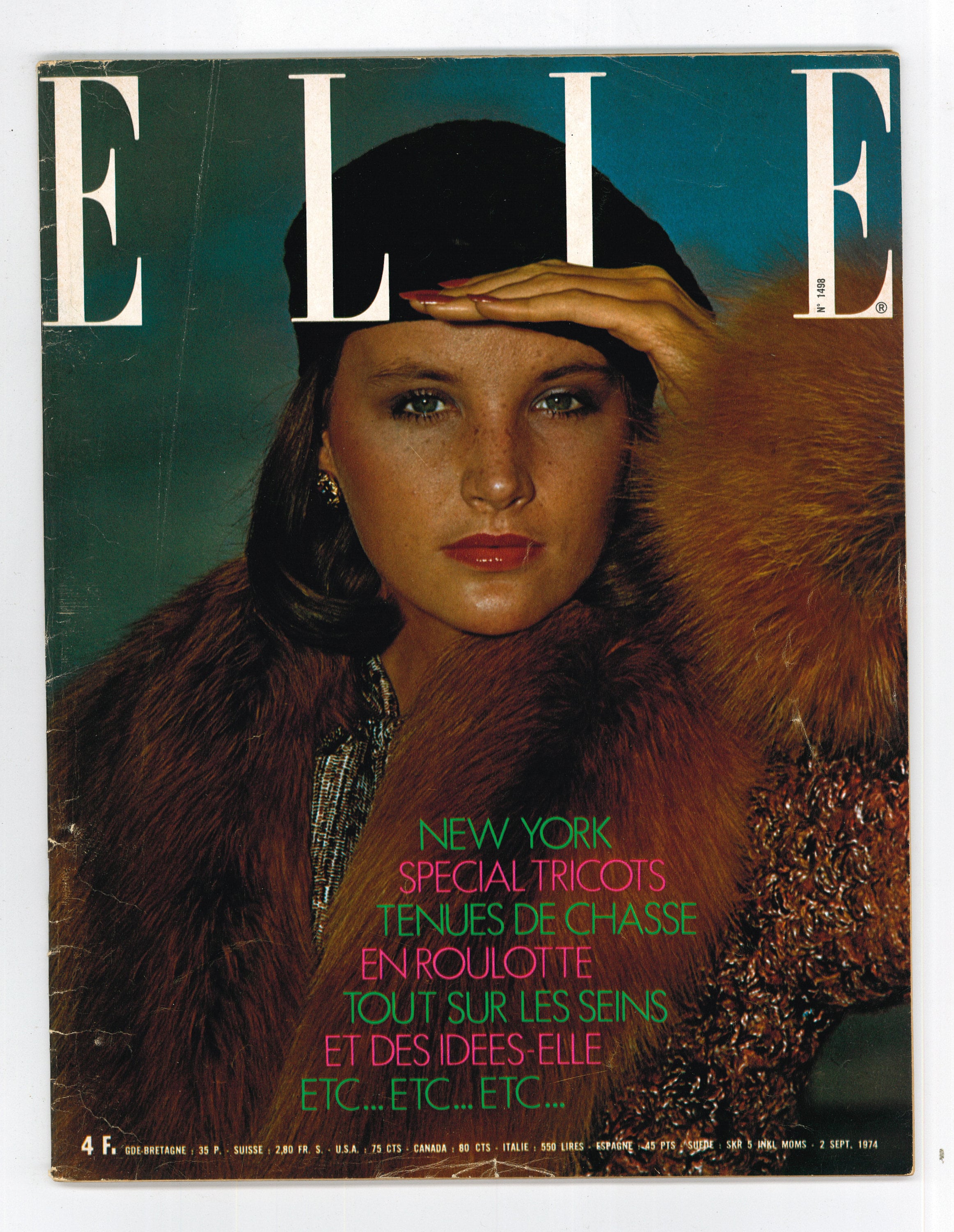 elle様 Elle Sept 2 1974 French Edition Vintage Magazine 50th - Etsy