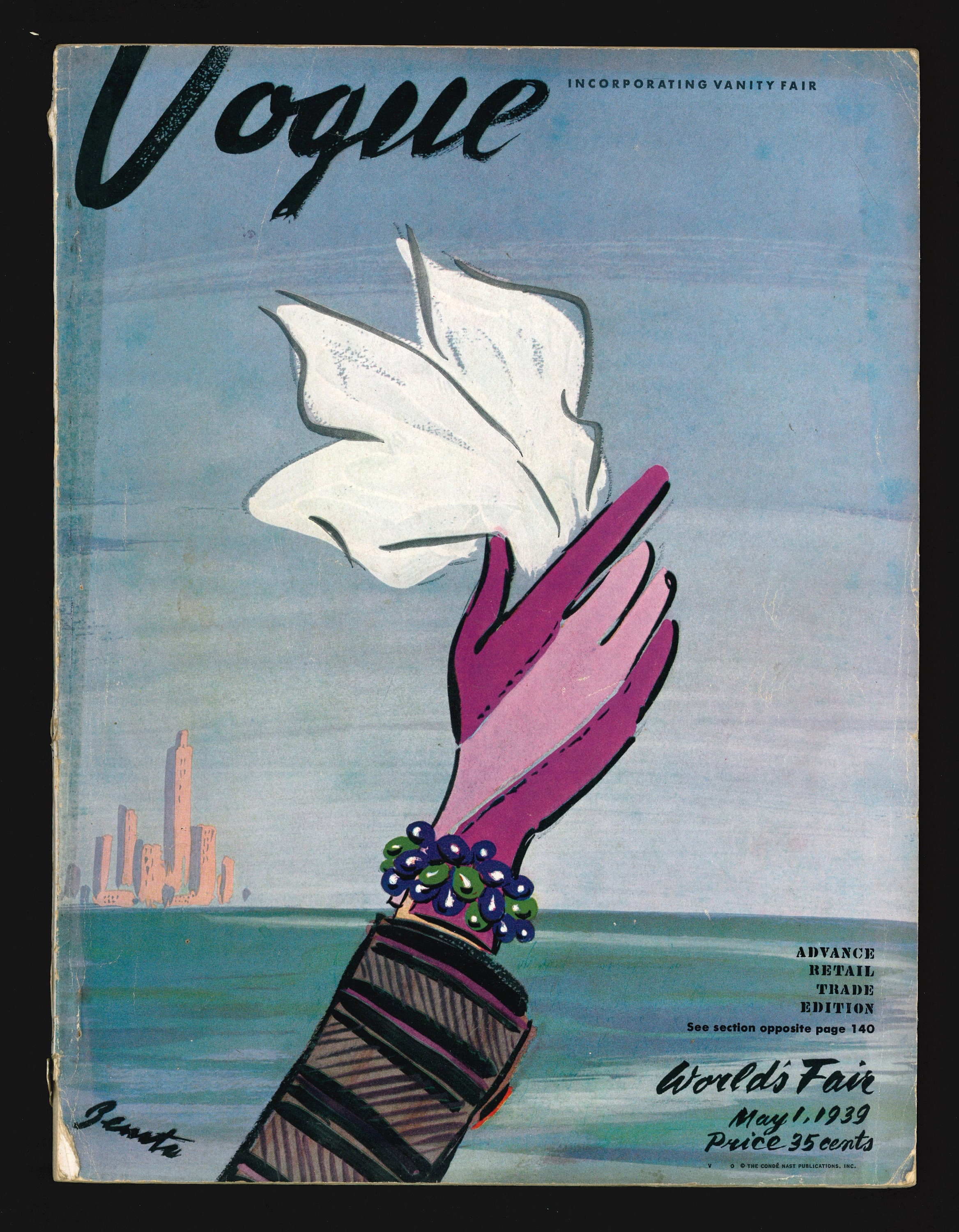 ヴォーグUS 1939年5月1日オリジナルヴィンテージファッションマガジン 
