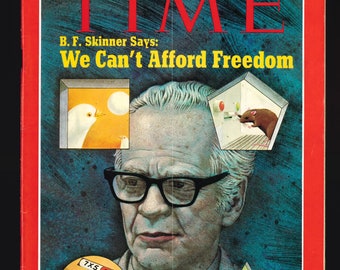 Time Magazine 1971 September 20 B.F.Skinner Box We Can'T Afford Freedom