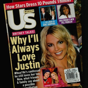 US weekly Jan 20 2003 Original Celebrity and Entertainment Magazine  Britney Spears cover