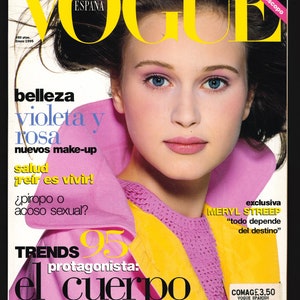 Vogue España Jan 1995 Spain Original Vintage Fashion Magazine Meryl Streep