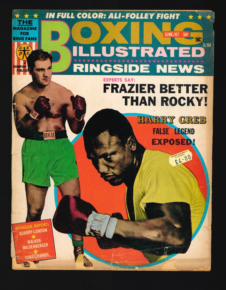 Boxing Illustrated 1967 Retro Vintage Original Magazine - Etsy