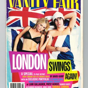 Vanity Fair March 1997 Vintage Original Fashion Magazine Rare Liam Gallagher Patsy Kensit Cover Damien Hirst
