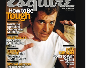 Revista Esquire Reino Unido, febrero de 2002 Portada: Mel Gibson
