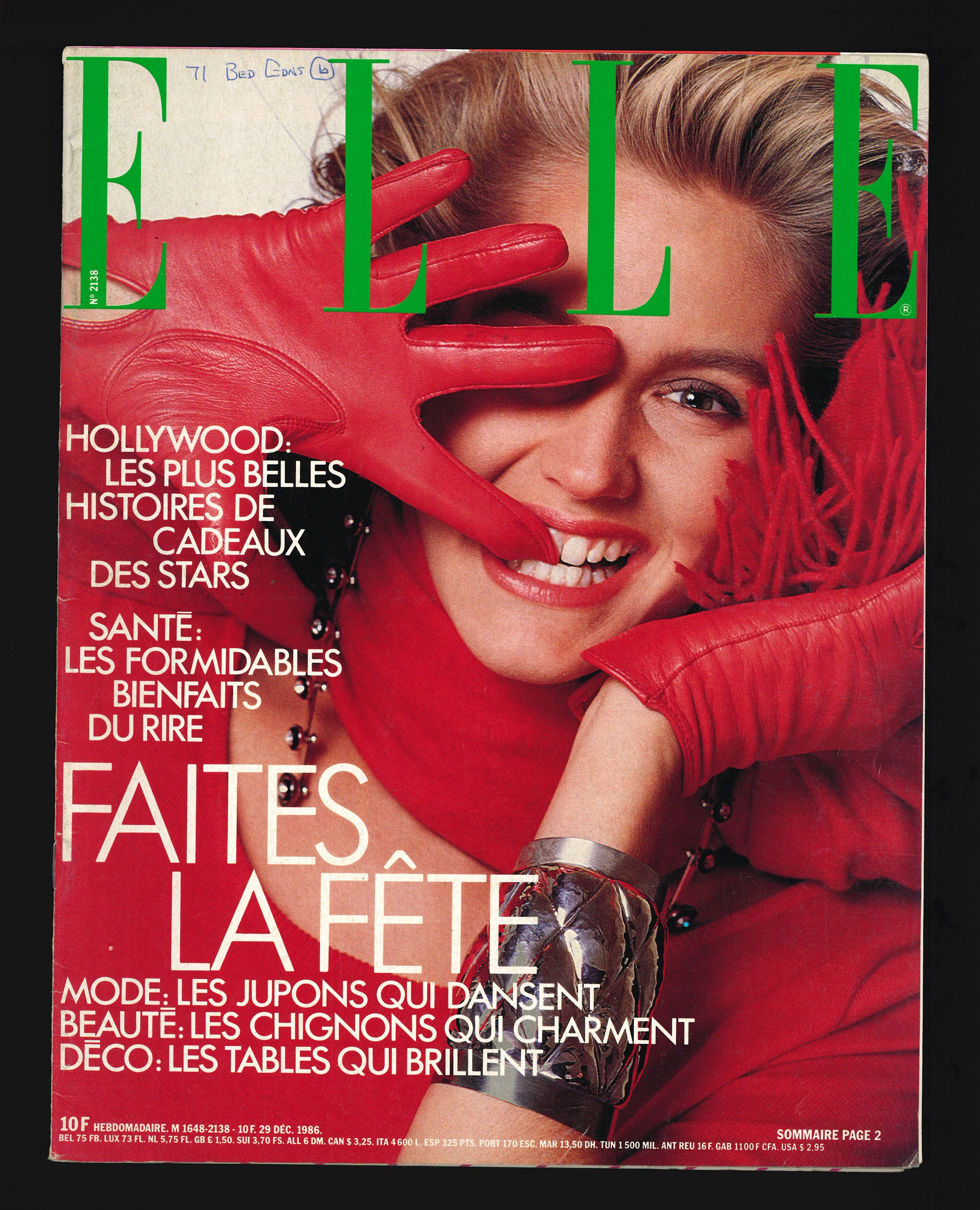 Elle Dec 29 1986 French Edition Vintage Magazine - Etsy