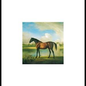 Viscount Bolingbrokes favoritjägare med Lydiard Park, George Stubbs, A.R.A. Originalt tårblad Fönstermonterat Klar för inramning