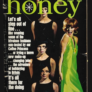 Rivista Honey giugno 1966 Moda vintage originale