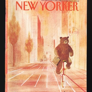 New Yorker May 23 1983 Original Vintage Magazine Brown Bear Unicycle City Charles Addams