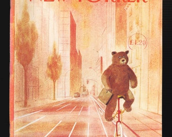 New Yorker May 23 1983 Original Vintage Magazine Brown Bear Unicycle City Charles Addams
