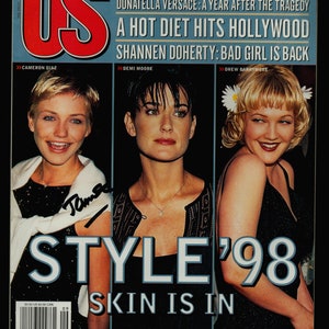 US Magazine Sept 1998 Cameron Diaz Demi Moore Drew Barrymore
