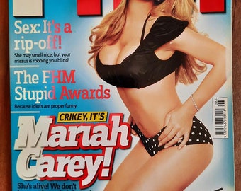 FHM no 186 June 2005  British Original  Fashion For Men Magazine Birthday Gift Present Mariah Carey cover