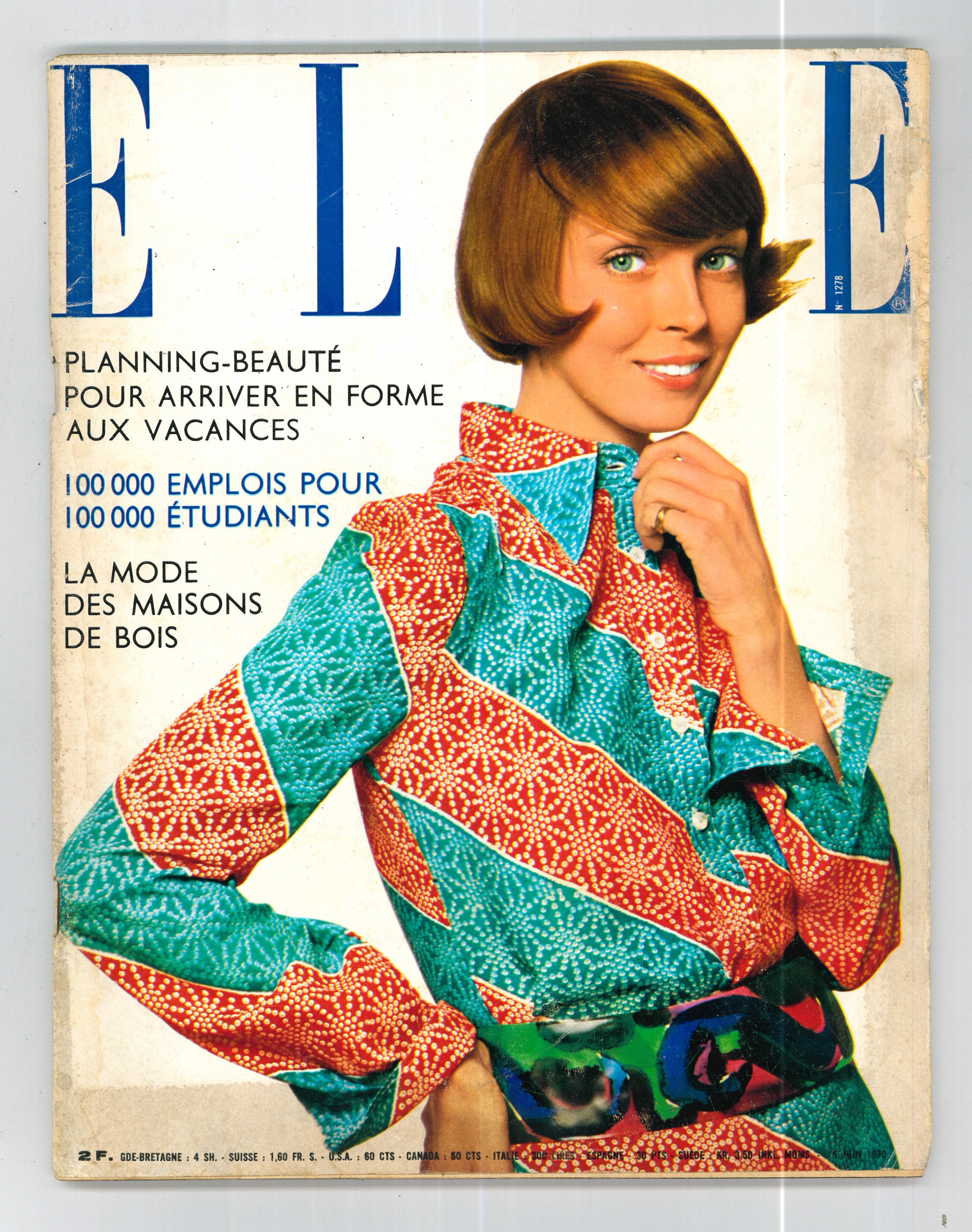 Elle June 15 1970 French Edition Vintage Magazine - Etsy