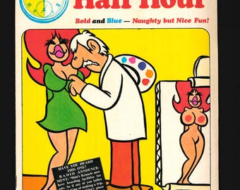 Media Hora Divertida n.º 58, 59, 60, 61, 64, 65, 66, 71 y 72. Números atrasados. Revista original vintage de cómics humorísticos raros.