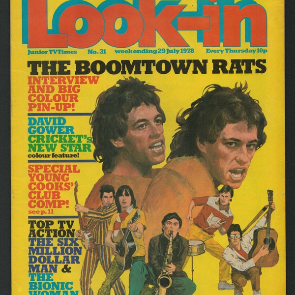 Look -in no 31 Jan 29 1979 UK Television Programme  Original Vintage Children's Magazine Boomtown Rats